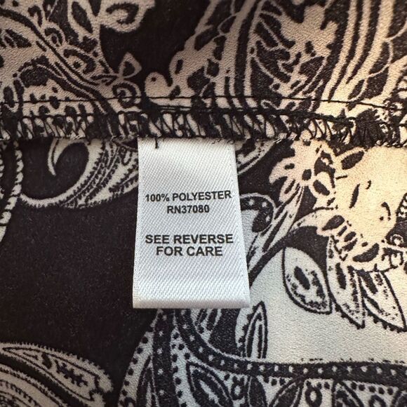 Nwot Cato EST. 1946 women’s XL black and white blouse - Picture 6 of 7